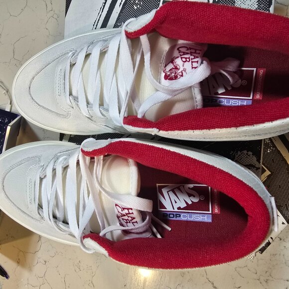 VANS Skate Half Cab Vintage Sport White/Red Sneakers Mid-Top Men’s Size 12 NEW - Picture 10 of 12